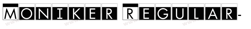 Moniker Regular字体转换